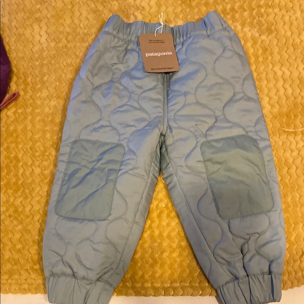 Patagonia Kids Blue Quilted Bottoms